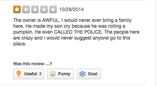 Illustration for article titled 'I Saw a Cow Chained to a Fence': Surprisingly Grim Yelp Reviews of Pumpkin PatchesÂ